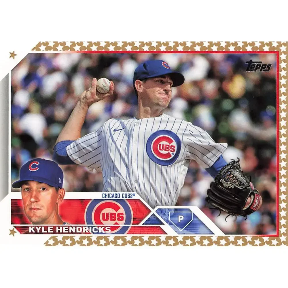 2023 Topps Gold Star Kyle Hendricks #137 Chicago Cubs